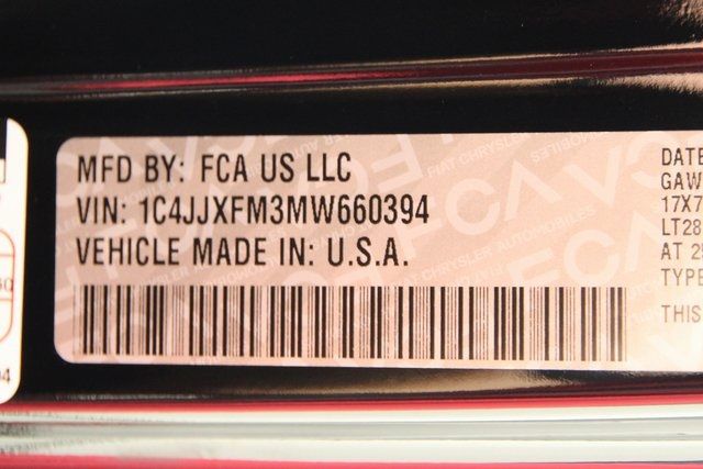 2021 JEEP WRANGLER UNLIMITED RUBICON 1C4JJXFM3MW660394