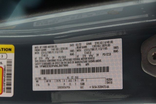 2022 FORD BRONCO BASE/BIG BEND 1FMEE5DP4NLB07890
