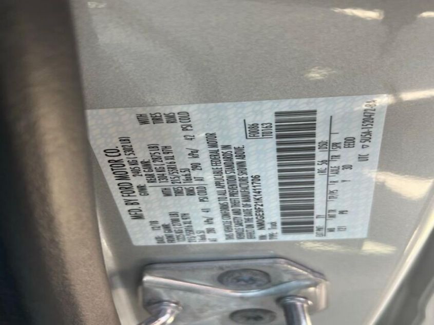 2019 FORD TRANSIT CONNECT WAGON XLT NM0GE9F21K1411706