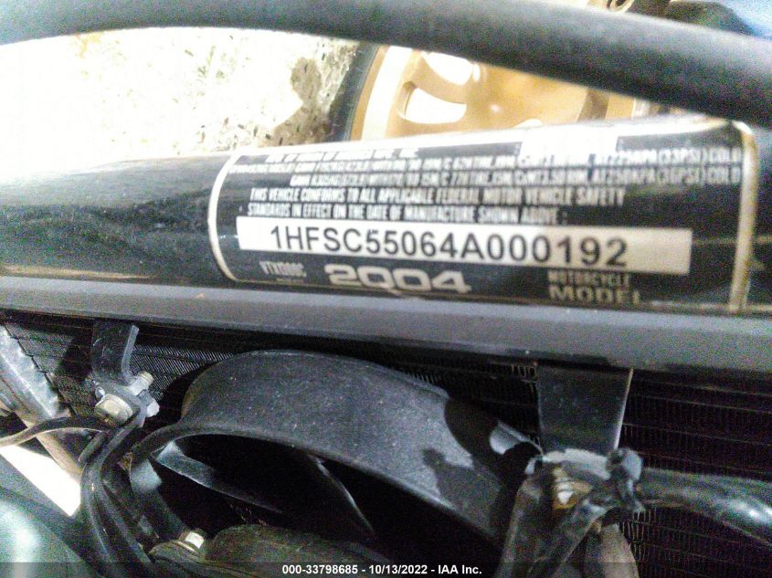 2004 HONDA VTX1300 C 1HFSC55064A000192