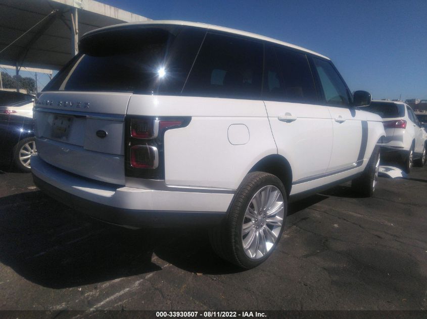 2020 LAND ROVER RANGE ROVER HSE SALGS2RU9LA586229