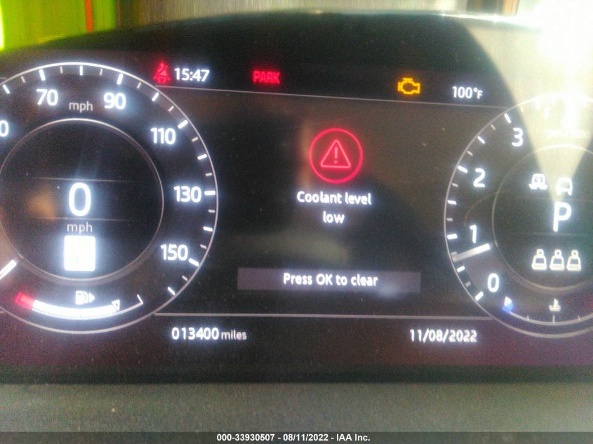 2020 LAND ROVER RANGE ROVER HSE SALGS2RU9LA586229