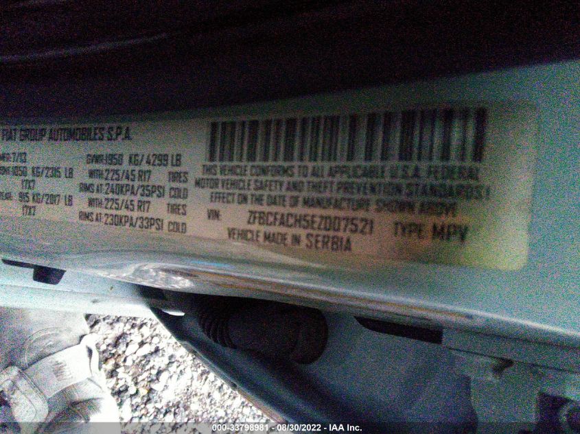 2014 FIAT 500L LOUNGE ZFBCFACH5EZ007521