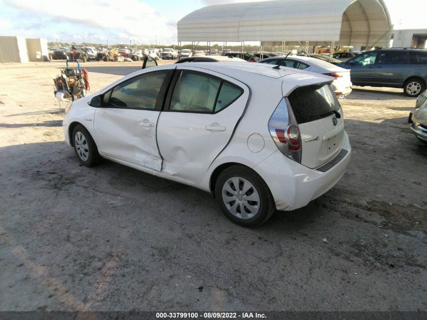 2013 TOYOTA PRIUS C ONE/TWO/THREE/FOUR JTDKDTB34D1037882