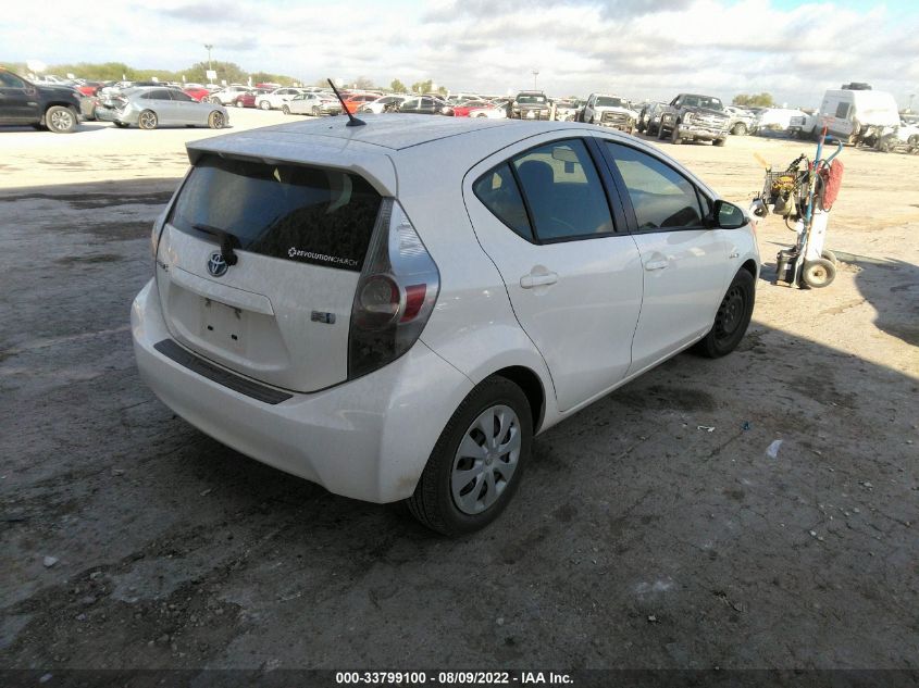 2013 TOYOTA PRIUS C ONE/TWO/THREE/FOUR JTDKDTB34D1037882