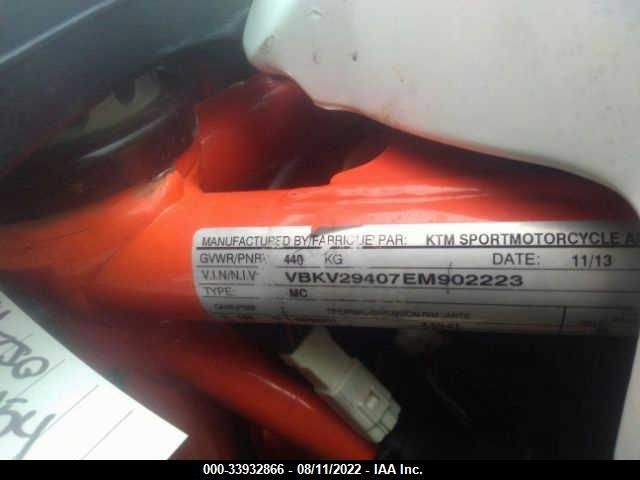 2014 KTM 1190 ADVENTURE R VBKV29407EM902223