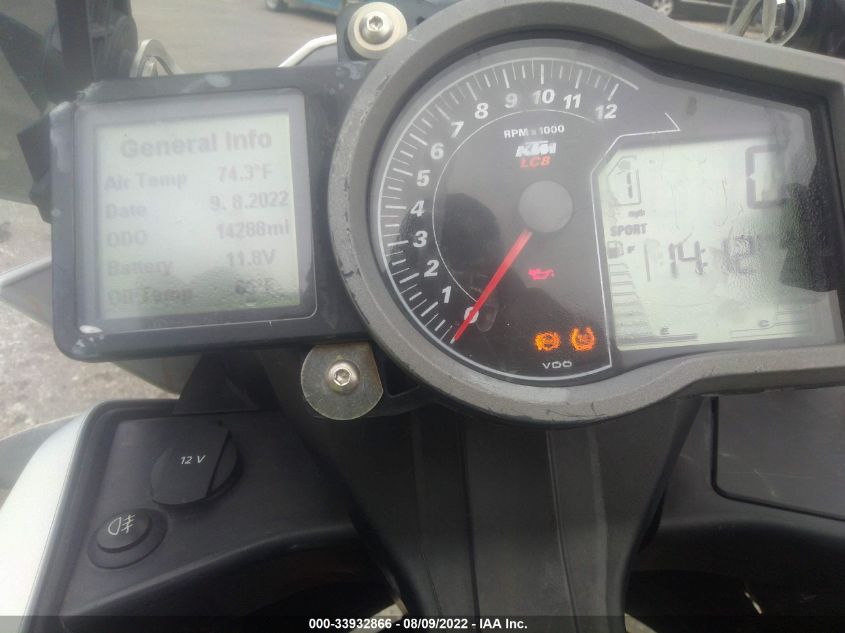 2014 KTM 1190 ADVENTURE R VBKV29407EM902223