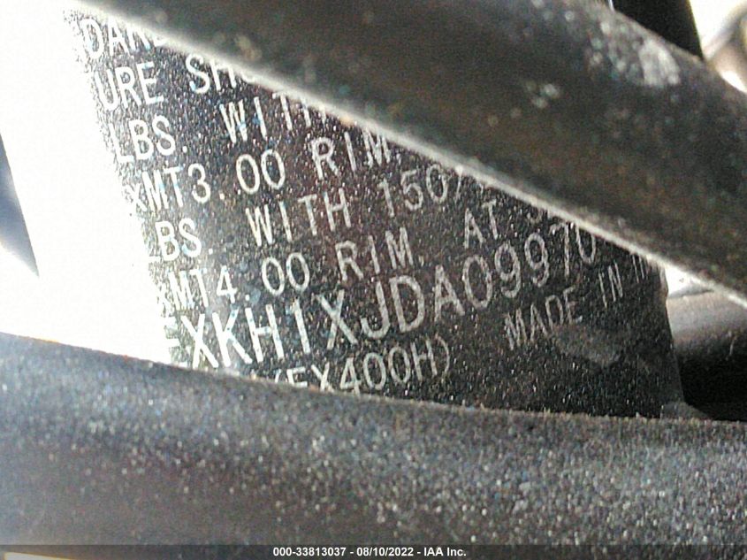 2018 KAWASAKI EX400 JKAEXKH1XJDA09970