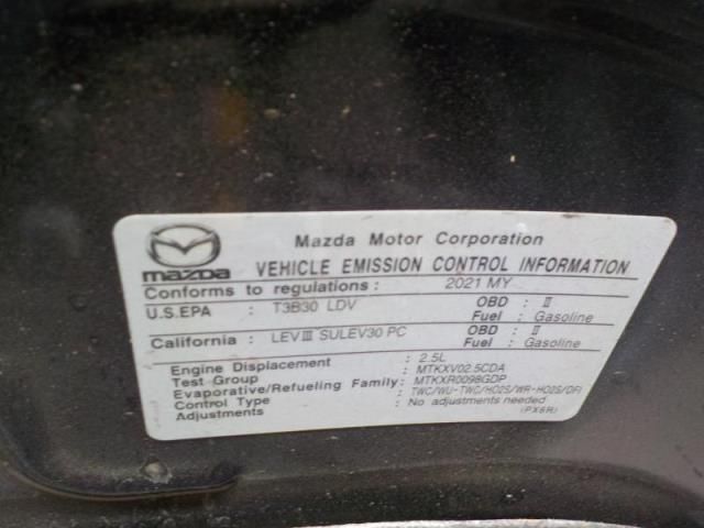 2021 MAZDA MAZDA3 HATCHBACK SELECT JM1BPAKL7M1330834