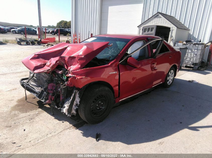 2013 TOYOTA CAMRY HYBRID LE/XLE 4T1BD1FK9DU073731