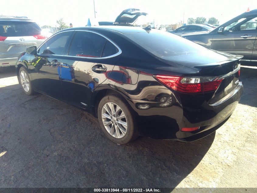 2013 LEXUS ES 300H HYBRID JTHBW1GG8D2027522