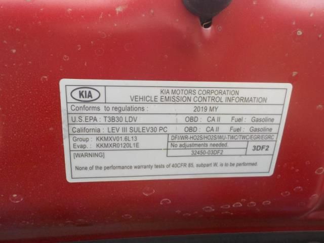2019 KIA NIRO LX KNDCB3LC8K5287253