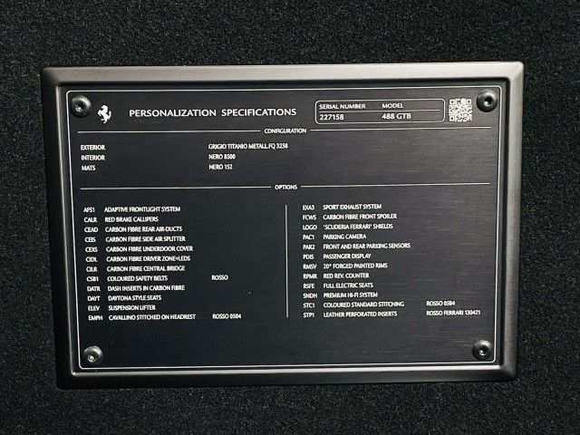 2017 FERRARI 488 GTB ZFF79ALA1H0227158