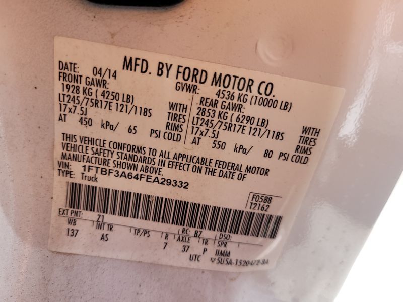 2015 FORD SUPER DUTY F-350 SRW XL/XLT 1FTBF3A64FEA29332