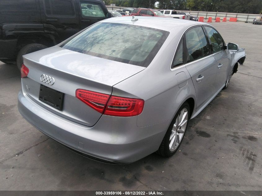 2015 AUDI A4 PREMIUM PLUS WAUEFAFL0FN018597