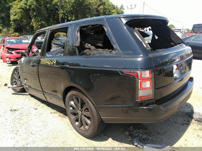 2015 LAND ROVER RANGE ROVER HSE SALGS2VF8FA231967