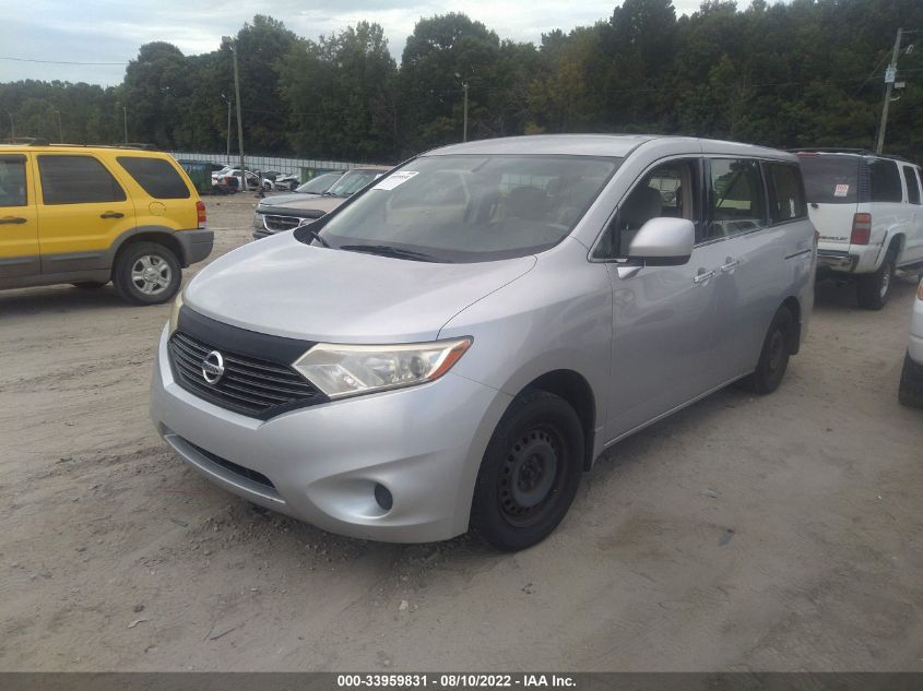2013 NISSAN QUEST S JN8AE2KP0D9066629