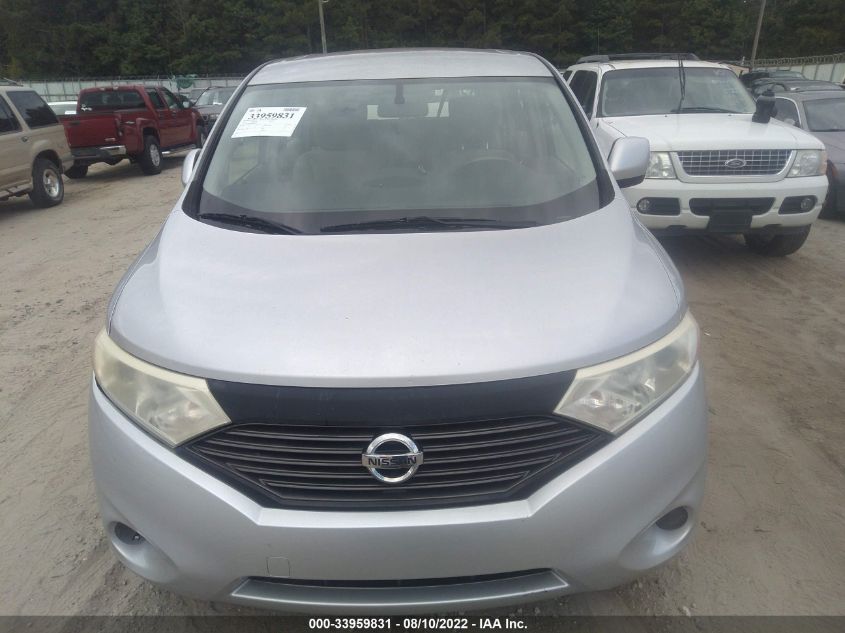 2013 NISSAN QUEST S JN8AE2KP0D9066629