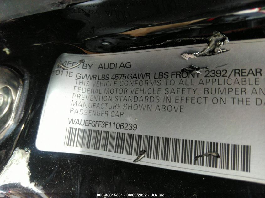 2015 AUDI A3 2.0T PREMIUM PLUS WAUEFGFF3F1106239