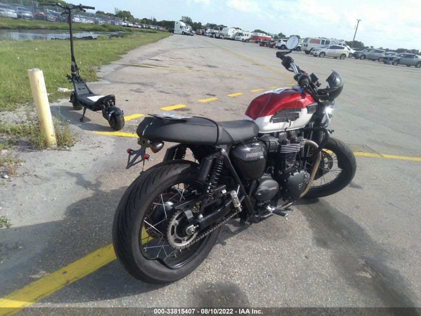 2022 TRIUMPH MOTORCYCLE BONNEVILLE T100 SMTD10G74NTAF1427