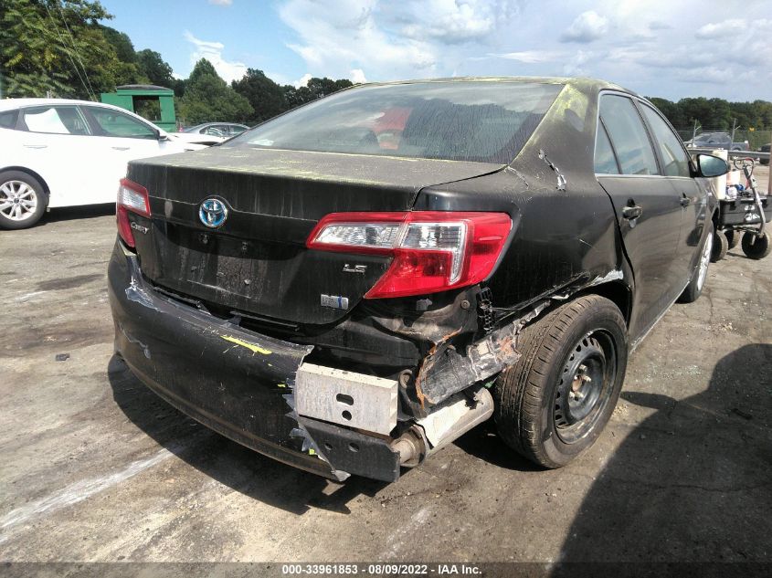 2014 TOYOTA CAMRY HYBRID 4T1BD1FK7EU112141