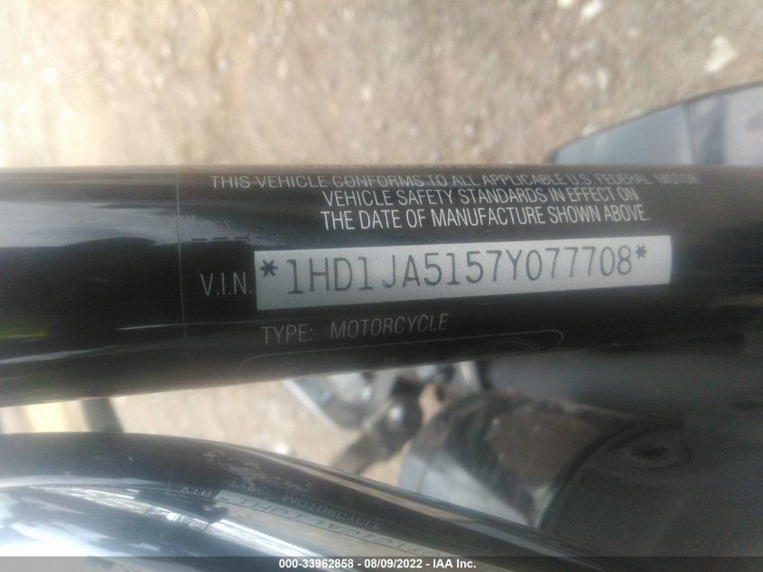 2007 HARLEY-DAVIDSON FXSTB 1HD1JA5157Y077708