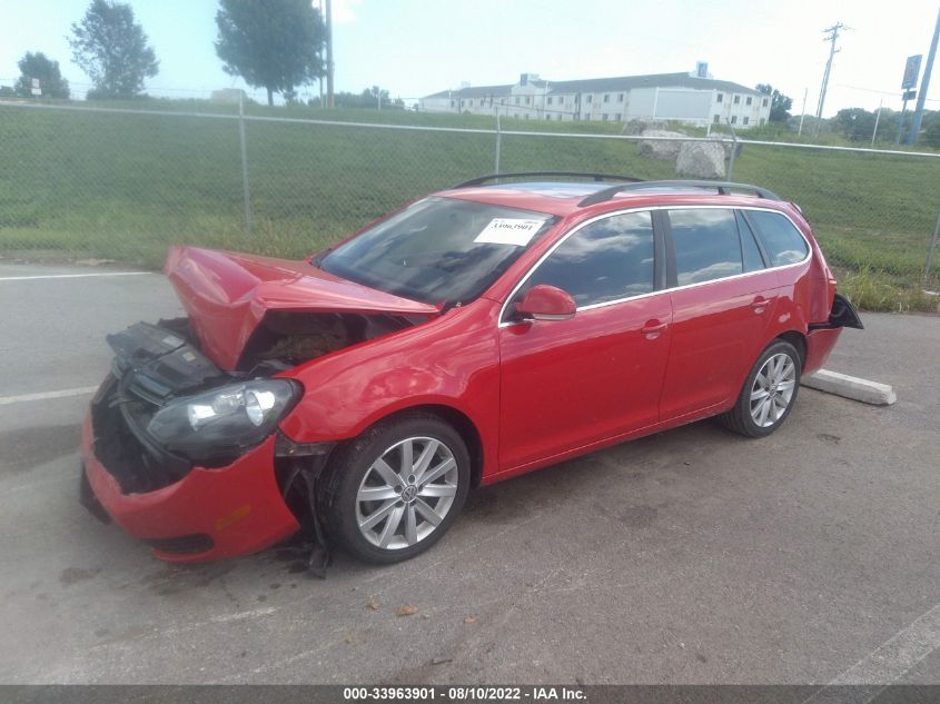 2014 VOLKSWAGEN JETTA SPORTWAGEN TDI W/SUNROOF 3VWML7AJ5EM628646
