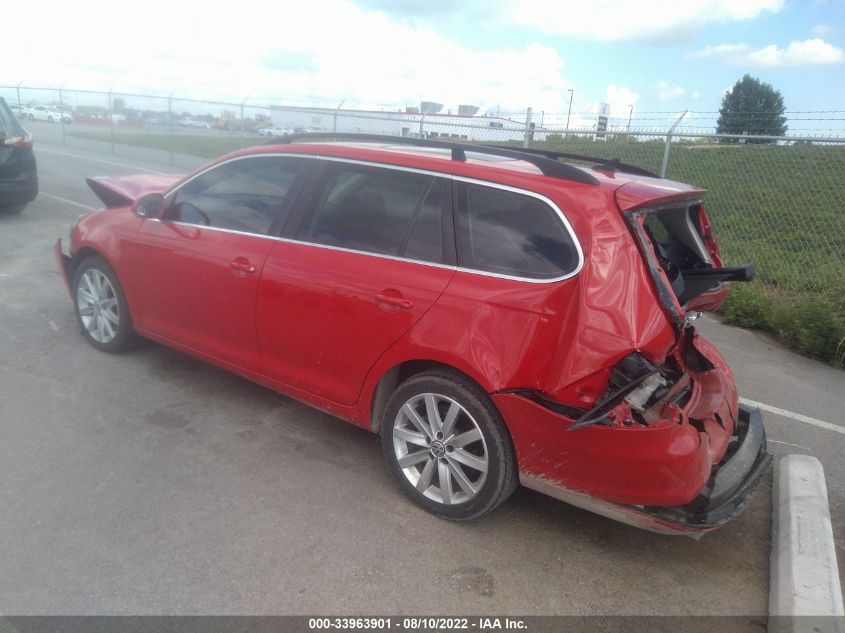 2014 VOLKSWAGEN JETTA SPORTWAGEN TDI W/SUNROOF 3VWML7AJ5EM628646