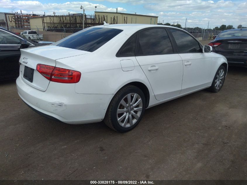 2014 AUDI A4 PREMIUM WAUAFAFL8EN030882