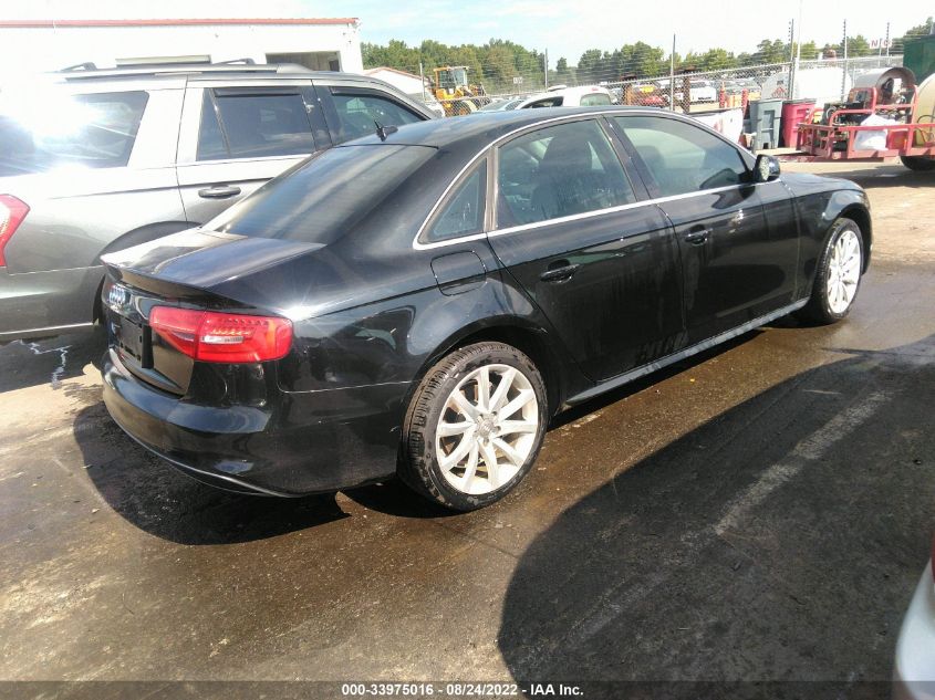 2014 AUDI A4 PREMIUM WAUAFAFL1EN040184