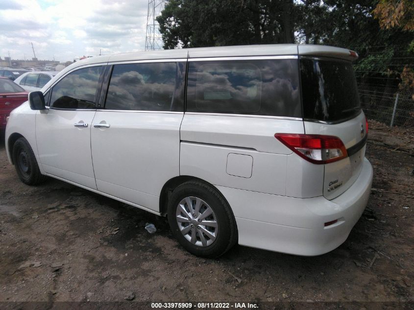 2013 NISSAN QUEST S JN8AE2KP0D9067506