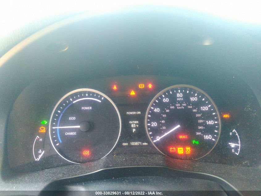2013 LEXUS ES 300H HYBRID JTHBW1GGXD2007739