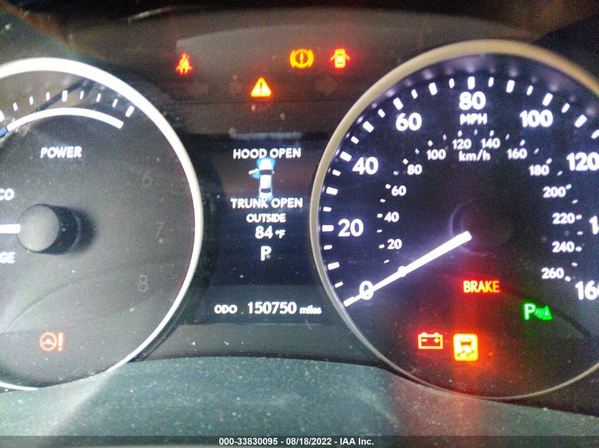 2014 LEXUS ES 300H HYBRID JTHBW1GG6E2055823