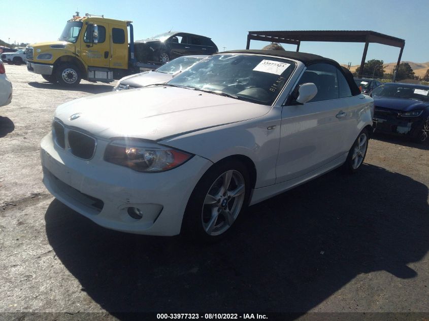 2013 BMW 1 SERIES 128I WBAUN1C57DVR01548