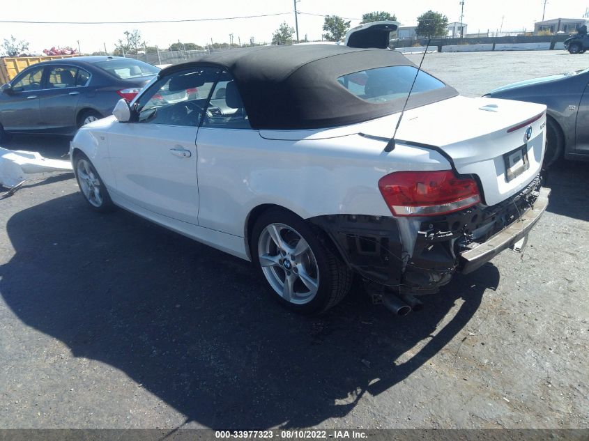 2013 BMW 1 SERIES 128I WBAUN1C57DVR01548