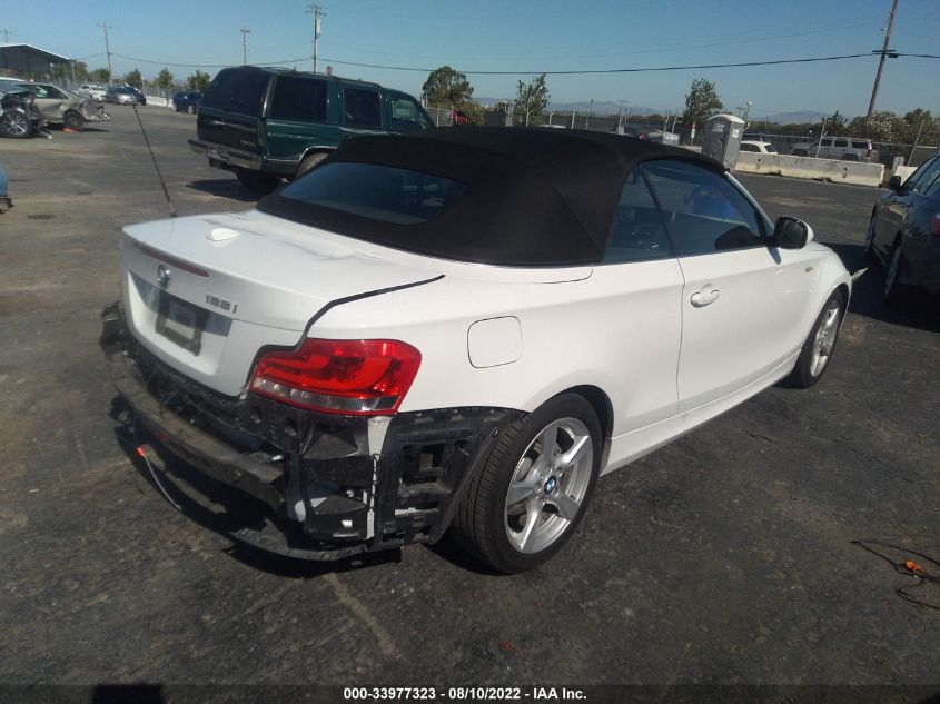 2013 BMW 1 SERIES 128I WBAUN1C57DVR01548