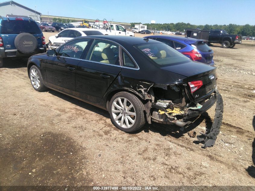 2013 AUDI A4 PREMIUM PLUS WAUFFAFL7DA166285