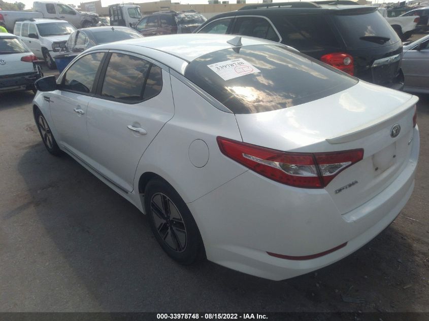 2013 KIA OPTIMA HYBRID LX KNAGM4AD3D5057651