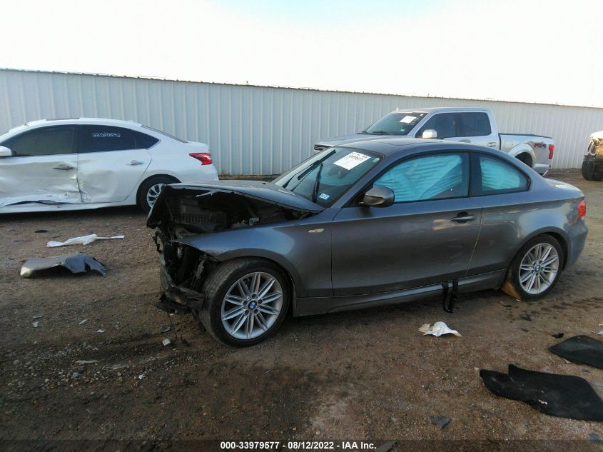 2013 BMW 1 SERIES 128I WBAUP7C5XDVP24894