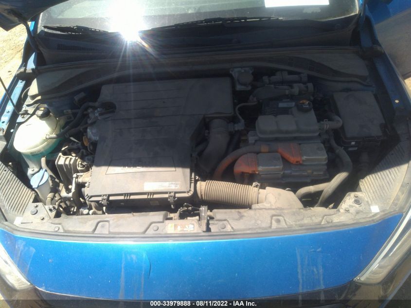 2018 HYUNDAI IONIQ HYBRID BLUE KMHC65LC7JU066484