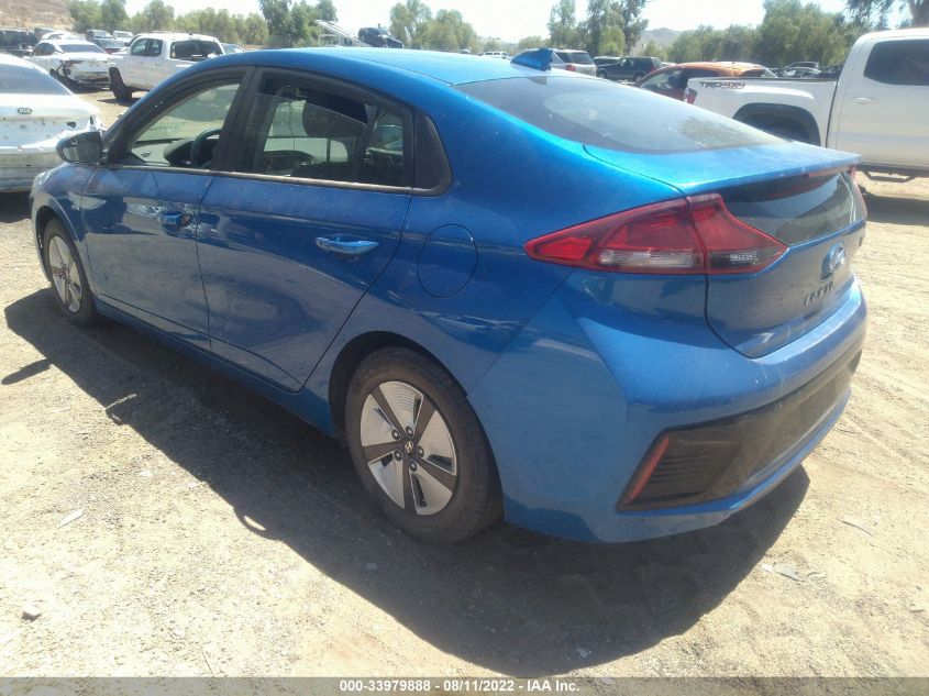 2018 HYUNDAI IONIQ HYBRID BLUE KMHC65LC7JU066484