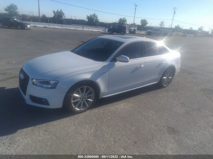 2015 AUDI A4 PREMIUM PLUS WAUFFAFL3FN044597