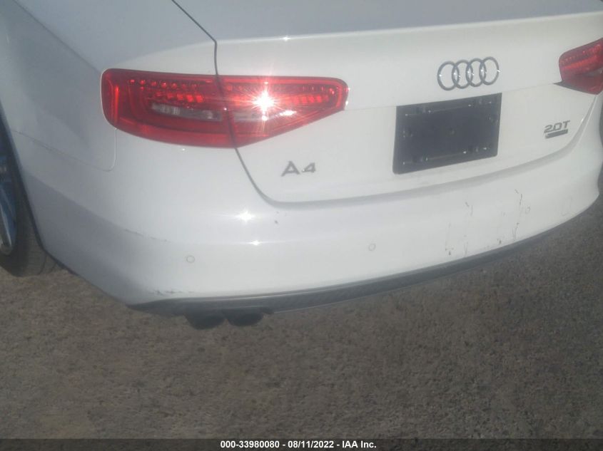 2015 AUDI A4 PREMIUM PLUS WAUFFAFL3FN044597