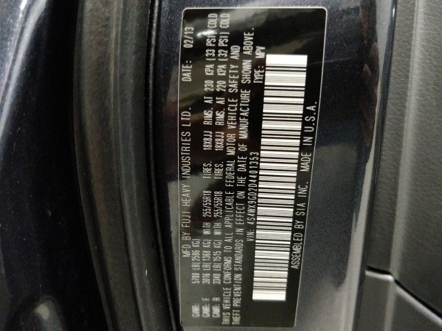 2013 SUBARU TRIBECA LIMITED 4S4WX9GD2D4401353
