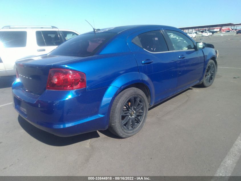 2013 DODGE AVENGER SE 1C3CDZAB6DN613596