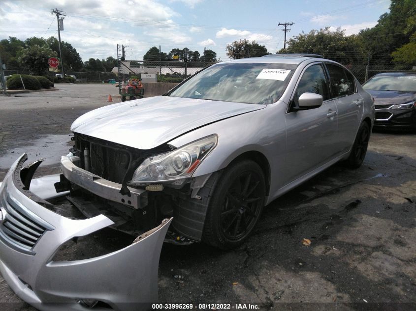 2013 INFINITI G37 SEDAN X JN1CV6AR5DM757766