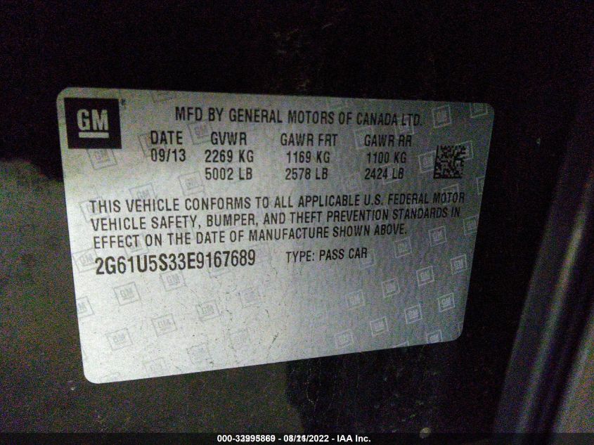 2014 CADILLAC XTS LIVERY PACKAGE 2G61U5S33E9167689