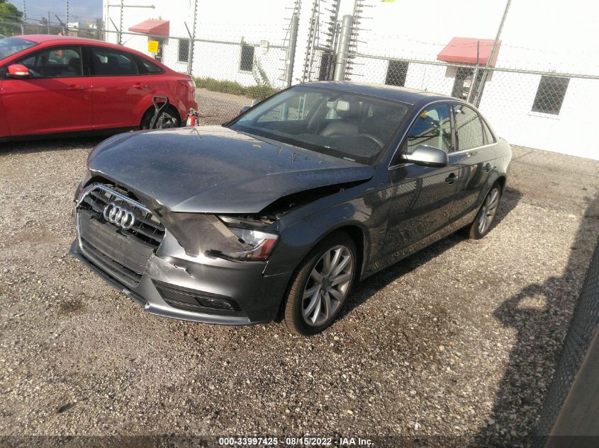 2013 AUDI A4 PREMIUM PLUS WAUFFAFL9DN031561