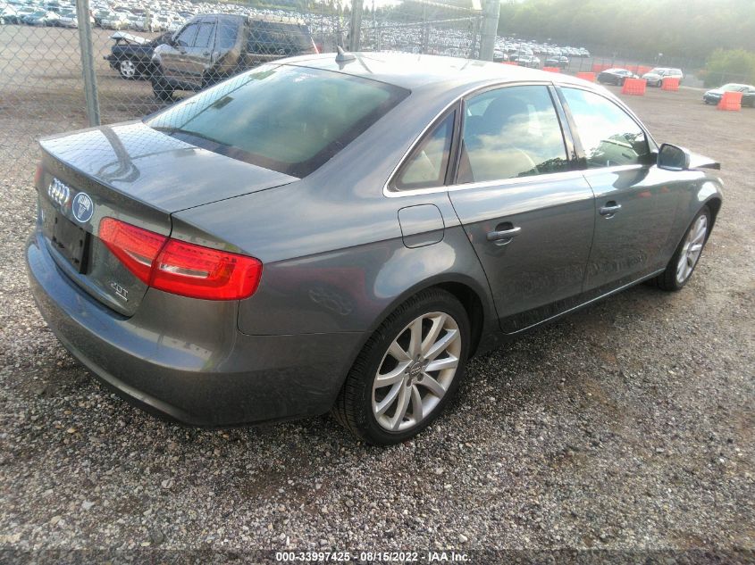 2013 AUDI A4 PREMIUM PLUS WAUFFAFL9DN031561