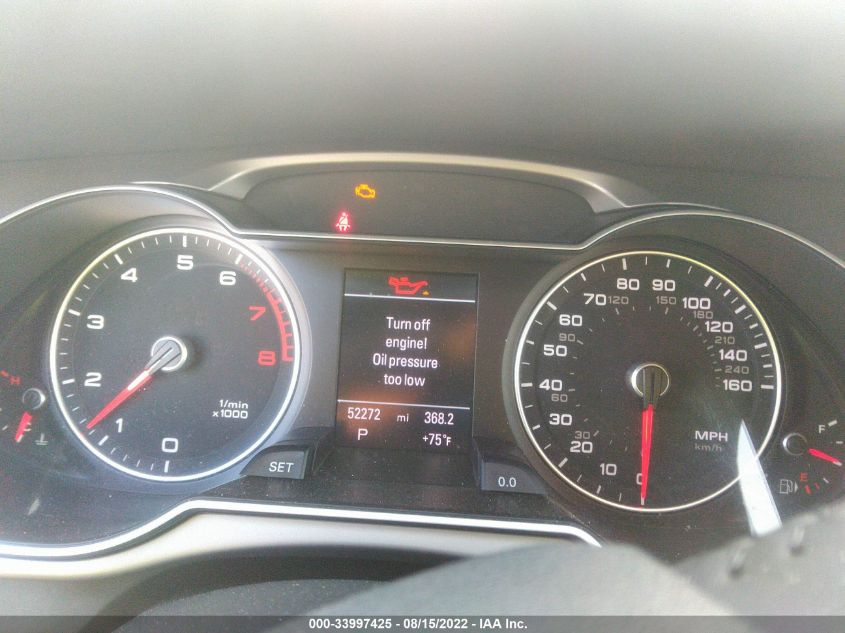 2013 AUDI A4 PREMIUM PLUS WAUFFAFL9DN031561